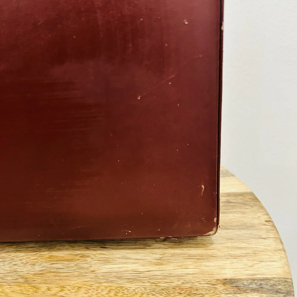Vintage 1980's Leather Hardcase Presto Combination Lock Briefcase 12